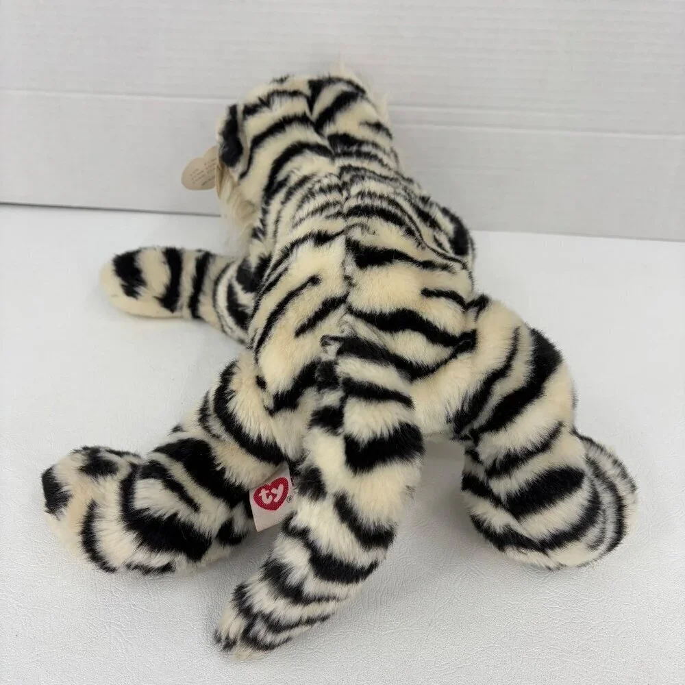 Ty Classic Streaks White Siberian Tiger Plush Stuffed‎ Animal Toy Vintage 2003